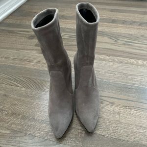 Stuart Weitzman Grey Stretched Bootie